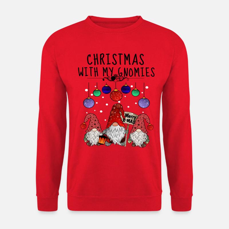 Weihnachts Wichtel Familie - Unisex Pullover - Rot