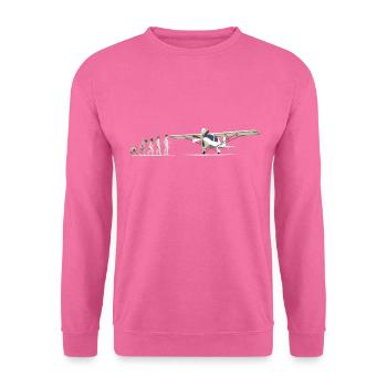 c42 Flugzeug Pilot Flieger Ultaleichtflugzeug UL - Unisex Pullover - Pink - Vorne