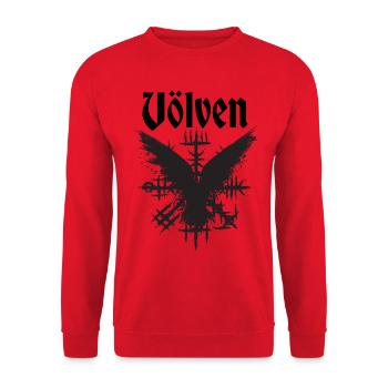 Völven - Unisex Pullover - Rot - Vorne - Alina (178cm) & Michal (187cm)