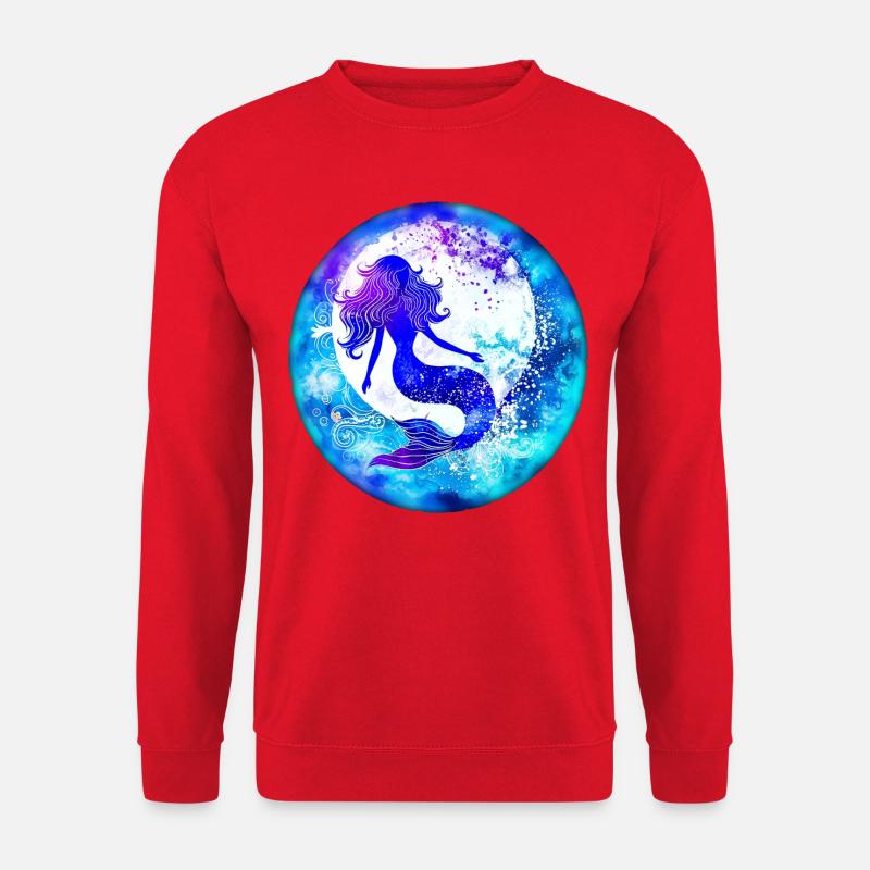 Meerjungfrau - Unisex Pullover - Rot