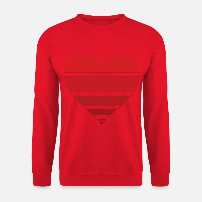 Heart Pattern Gift - Unisex Sweatshirt - red