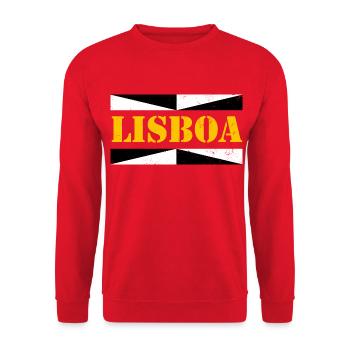 Lissabon - Unisex Pullover - Rot - Vorne - Alina (178cm) & Michal (187cm)