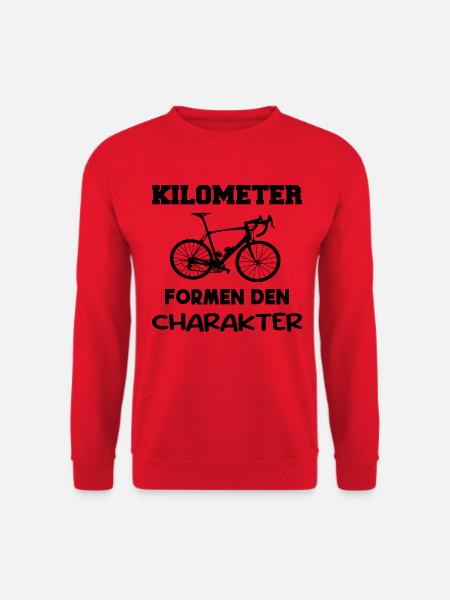 Kilometer formen den Charakter - Unisex Pullover - Rot