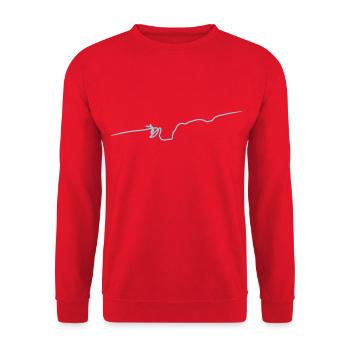 SURF ONE LINE - Unisex Sweatshirt - red - Front - Alina (178cm) & Michal (187cm)
