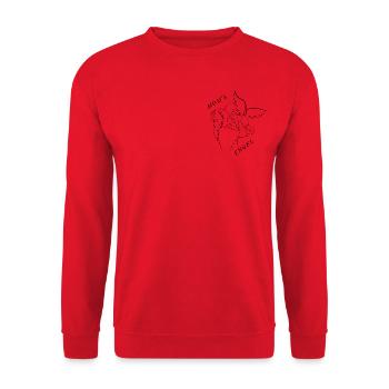 Mom´s Engel Design - Baby/ Frauen Shirt - Unisex Pullover - Rot - Vorne - Alina (178cm) & Michal (187cm)