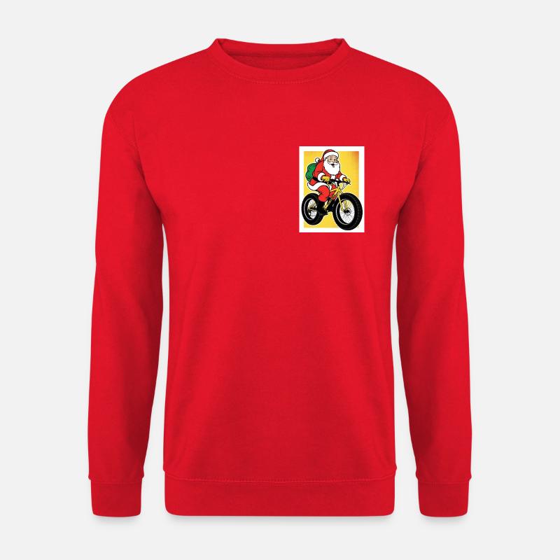 Fatbike Weihnachtsmann - Unisex Pullover - Rot