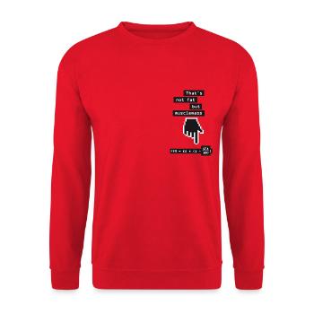 Formule Musclemass - Sweat-shirt Unisexe - rouge - Devant - Alina (178cm) & Michal (187cm)