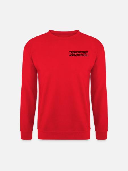 Schwarzsichtige Schwarzseele - Unisex Pullover - Rot