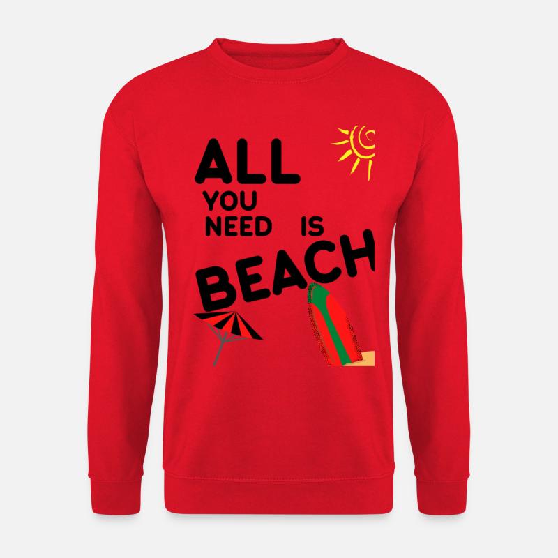 All you need is beach - Unisex Pullover - Rot