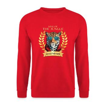 Roi légendaire de la jungle - Sweat-shirt Unisexe - rouge - Devant - Alina (178cm) & Michal (187cm)