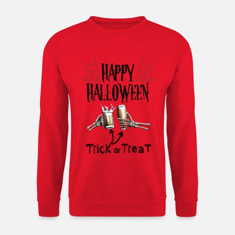 Joyeux Halloween - Alcool ou acide - Sweat-shirt Unisexe - rouge