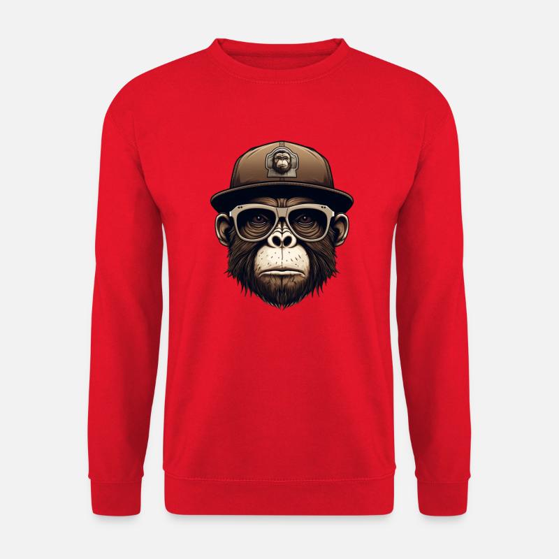 Monkey Geek - Unisex Sweatshirt - red