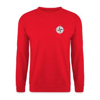 Kompass - Unisex Pullover - Rot - Vorne - Alina (178cm) & Michal (187cm)