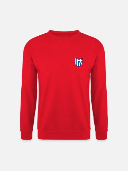 Griechenland Griechische Flagge Brusttasche Pocket - Unisex Pullover - Rot