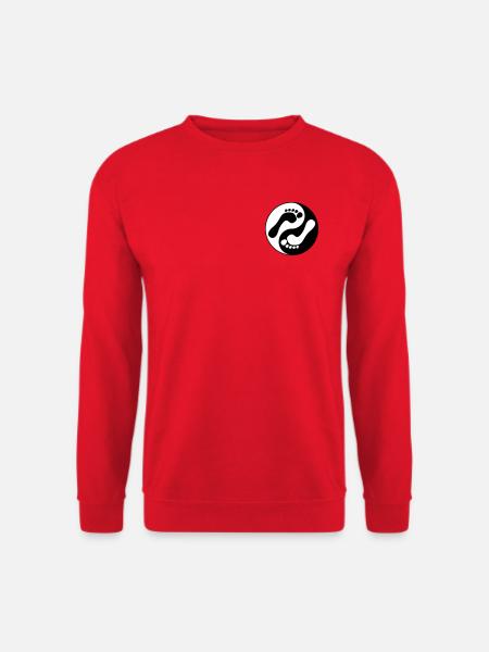 barfuß natural runners yin yang - Unisex Pullover - Rot