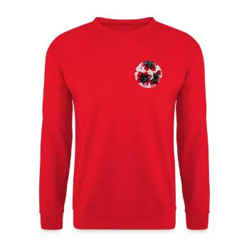 Stilvoll & und Individuell für Dich! - Unisex Pullover - Rot - Vorne - Alina (178cm) & Michal (187cm)