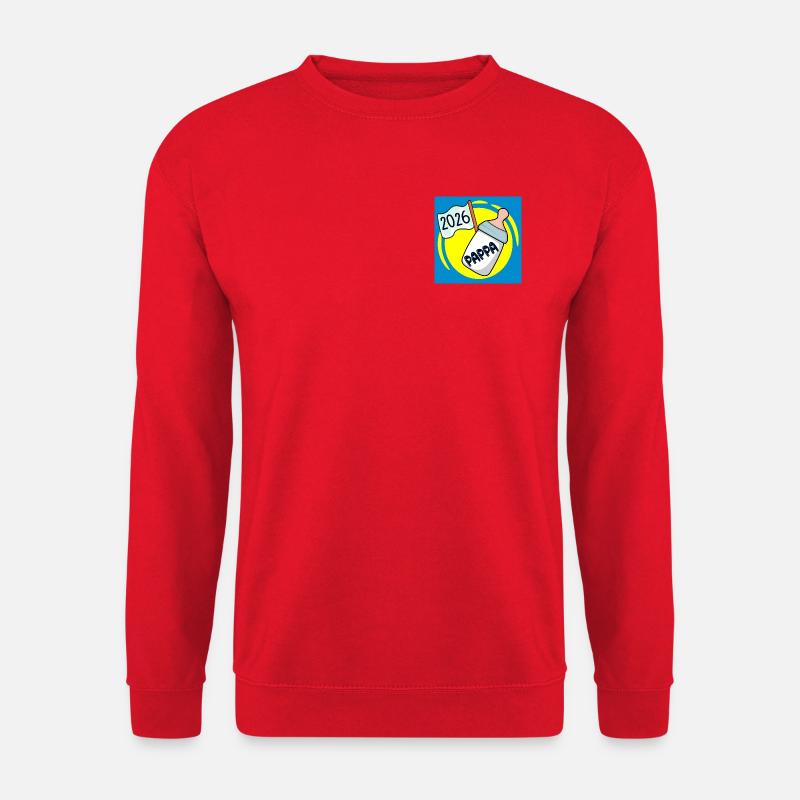 Familie Papa 2026 - Unisex Pullover - Rot
