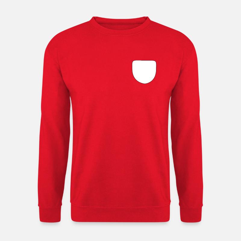 Weiße falsche Tasche - Unisex Pullover - Rot