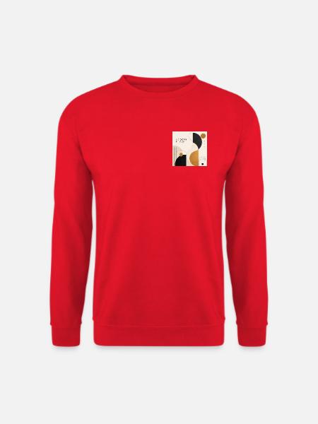Modern Flow Geometrie - Unisex Pullover - Rot