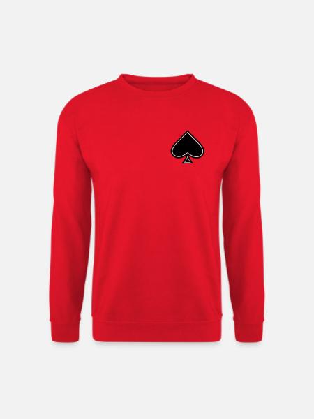 Pik Ass - ace of spades - Unisex Pullover - Rot