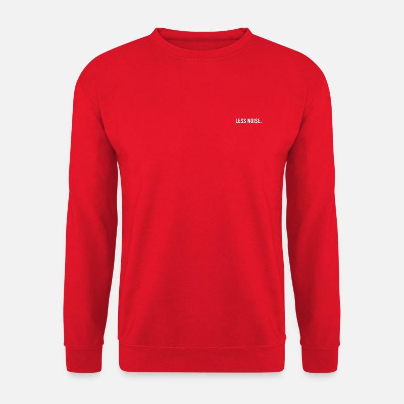 Weniger Lärm - Unisex Pullover - Rot