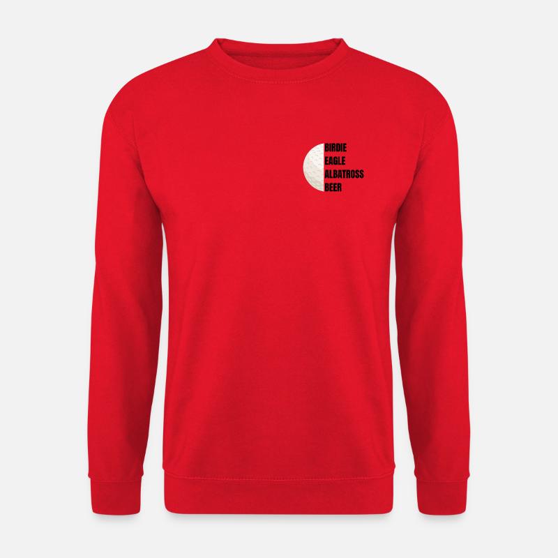 Birdie Eagle Albatross Beer - Golfslogan - Unisex Pullover - Rot