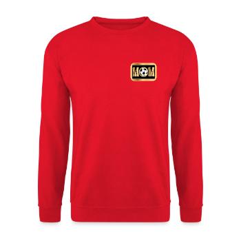 MUTTER - MAMA FUßBALLSPIELERIN - FUßBALL - Unisex Pullover - Rot - Vorne - Alina (178cm) & Michal (187cm)