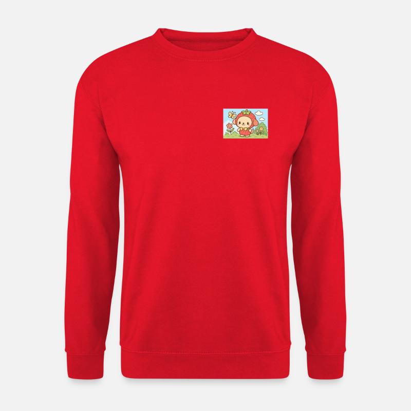 Erdbeer-Hunde-Charakter-Design - Unisex Pullover - Rot
