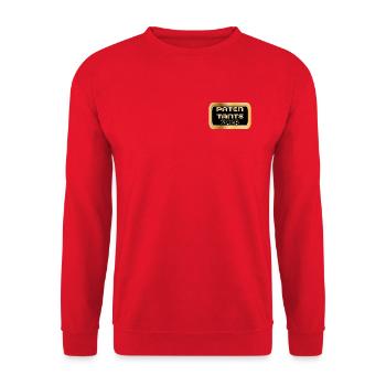 PATENTANTE 2026 CHRISTLICHER GLAUBE - Unisex Pullover - Rot - Vorne - Alina (178cm) & Michal (187cm)