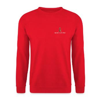 Mon usine pour l’avenir - Sweat-shirt Unisexe - rouge - Devant - Alina (178cm) & Michal (187cm)
