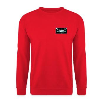Baby Onkel Bruder - Unisex Pullover - Rot - Vorne - Alina (178cm) & Michal (187cm)