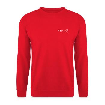 Maman / Mère Cadeau Fête des Mères, Naissance, Coeur - Sweat-shirt Unisexe - rouge - Devant - Alina (178cm) & Michal (187cm)