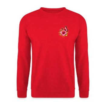 file_0000000020f081f482c72c65d59b6278 FB - Unisex Pullover - Rot - Vorne - Alina (178cm) & Michal (187cm)