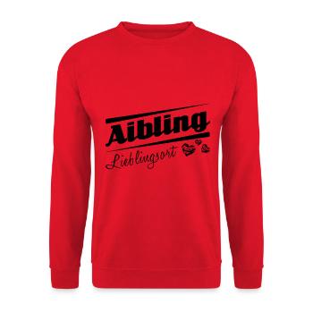 Aibling - Lieblingsort mit Stadtnamen - Unisex Pullover - Rot - Vorne - Alina (178cm) & Michal (187cm)