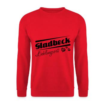 Gladbeck - Lieblingsort mit Stadtnamen - Unisex Pullover - Rot - Vorne - Alina (178cm) & Michal (187cm)