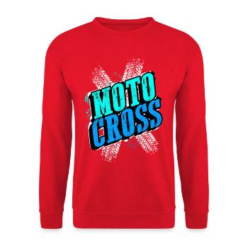 Motocross - Enduro - Motorcycle - Moto cross - Unisex Sweatshirt - red - Front - Alina (178cm) & Michal (187cm)