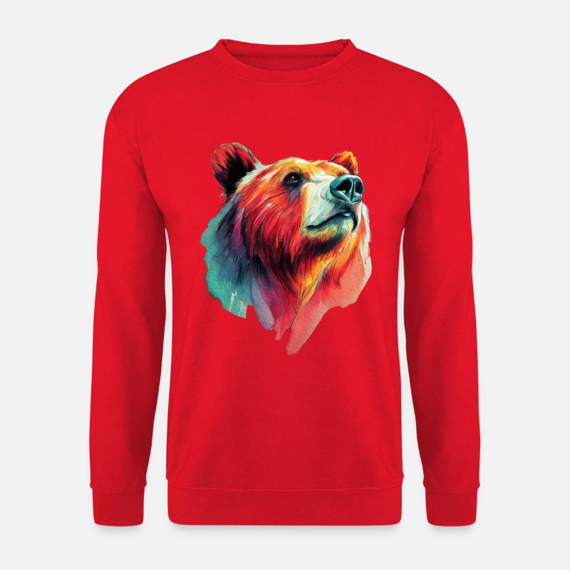 Bär - Unisex Pullover - Rot