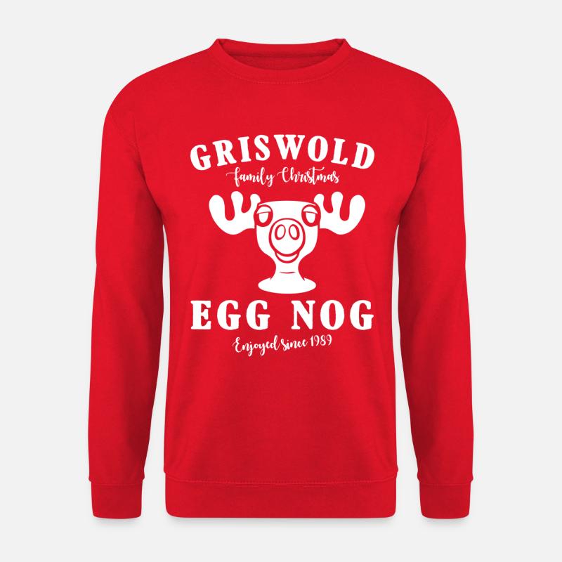 Griswold Familie Weihnachten Ei Nog Elch Becher - Unisex Pullover - Rot