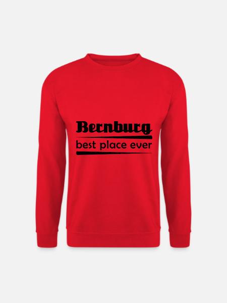 Bernburg - Stadt best place ever - Unisex Pullover - Rot