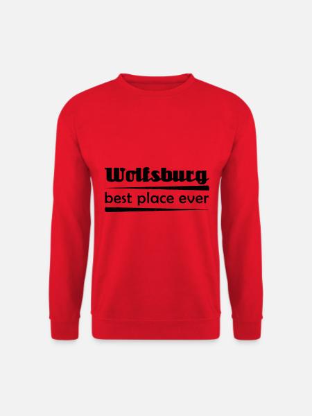 Wolfsburg - Stadt best place ever - Unisex Pullover - Rot