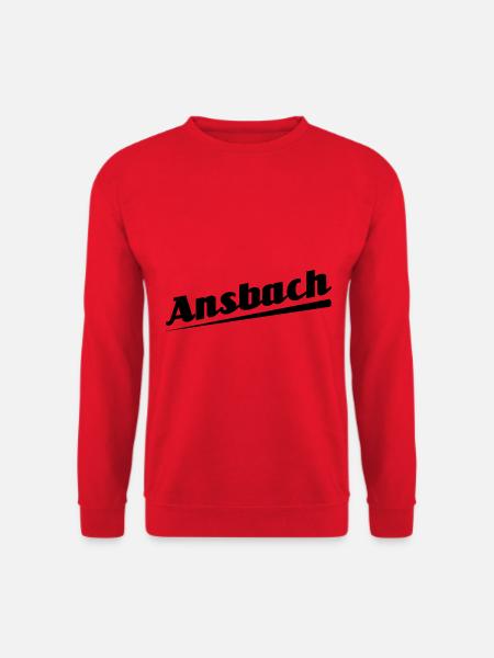 Ansbach - Textdesign mit Stadtnamen - Unisex Pullover - Rot