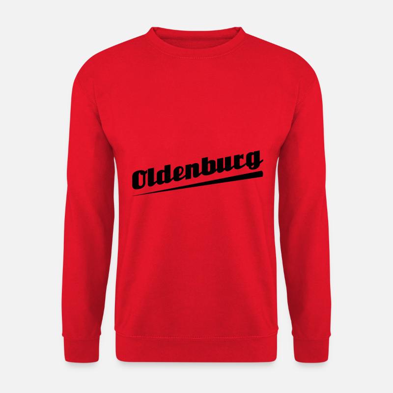 Oldenburg - Textdesign mit Stadtnamen - Unisex Pullover - Rot