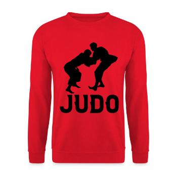 Judo - Sweat-shirt Unisexe - rouge - Devant - Alina (178cm) & Michal (187cm)