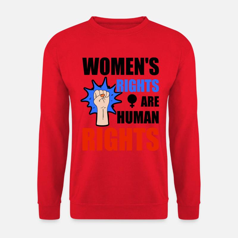 Women's rights are human rights - Unisex Sweatshirt - red