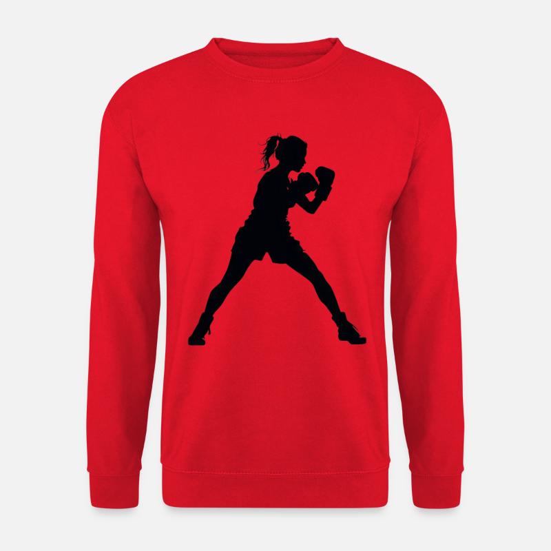 Frau Mädchen Boxen - Unisex Pullover - Rot