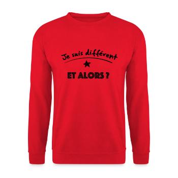 T shirt handicapé - Sweat-shirt Unisexe - rouge - Devant - Alina (178cm) & Michal (187cm)