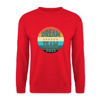 Dream team - Unisex Sweatshirt - red - Front - Alina (178cm) & Michal (187cm)