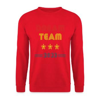 Vintage Dream Team 2023 - Unisex Sweatshirt - red - Front - Alina (178cm) & Michal (187cm)