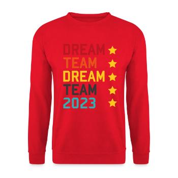 Dream Team 2023 - Unisex Sweatshirt - red - Front - Alina (178cm) & Michal (187cm)