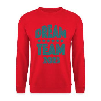 Dream Team 2023 - Unisex Sweatshirt - red - Front - Alina (178cm) & Michal (187cm)